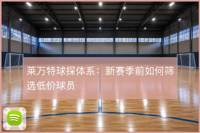 莱万特球探体系：新赛季前如何筛选低价球员
